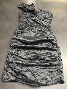 bcbg maxazria Anett dress 4 black one shoulder